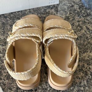 a new day Beige Braided Sandals